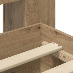 vidaXL Σκελετός κρεβατιού με αποθήκευση Artisan Δρυς 100 x 200 cm
