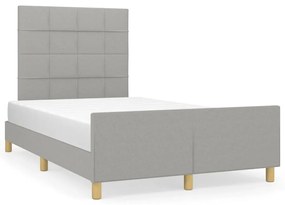 Πλαίσιο Κρεβατιού χωρίς στρώμα Ανοιχτό Γκρι 120x190 εκ.