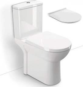 Serel Senior 674500 - Λεκάνη ΑμΕΑ με καζανακι - Slim soft close αποσπώμενο