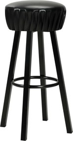 vidaXL Καρέκλες Μπαρ 2 τεμ. Μαύρες από Συνθετικό Δέρμα
