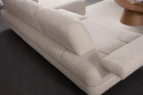 Corner Sofa-Bed Nice L Corner Right - Cream Cream