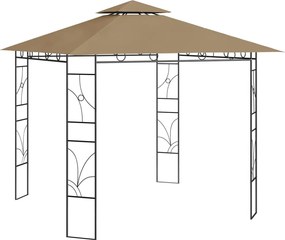 vidaXL Κιόσκι Taupe 3 x 3 x 2,7 μ. 160 γρ./μ²