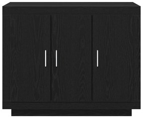 vidaXL Πλαϊνό γραφείο Μαύρο 92 x 35 x 75 εκ Επεξεργασμένο ξύλο