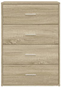 vidaXL Ντουλάπι Sonoma Δρυς 60x31x84 εκ. Επεξεργασμένο Ξύλο