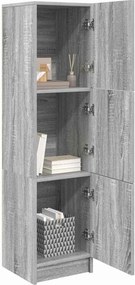 vidaXL Highboard Γκρίζο Σονομα 31.5 x 32 x 122.5 εκ