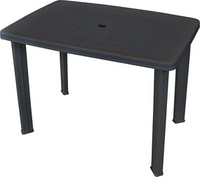 vidaXL Τραπέζι Κήπου Ανθρακί 101 x 68 x 72 εκ. Πλαστικό
