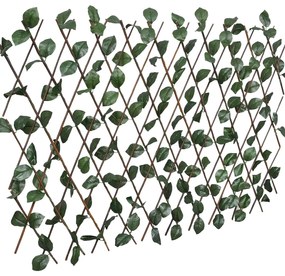 vidaXL Καφασωτό Φράχτης με Τεχνητά Φύλλα 5 τεμ. 180 x 60 εκ. από Ιτιά