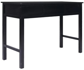vidaXL Γραφείο Μαύρο 110 x 45 x 76 εκ. Ξύλινο