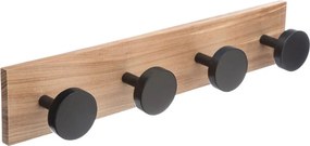 Κρεμάστρα Τοίχου 4 Θέσεων F-V Hooks Black 151556A