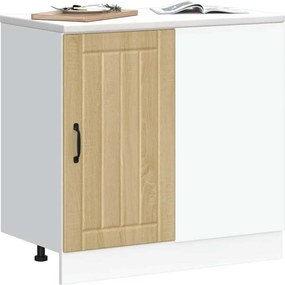 vidaXL Κάτω ντουλάπι κουζίνας "Lucca" Sonoma Oak Engineered Wood
