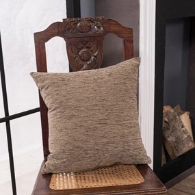 Διακοσμητική Μαξιλαροθήκη Solid 303 Beige Teoran 43X43 45x45cm Acrylic, Polyester