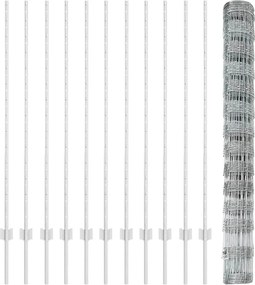 vidaXL Άγριος Φράκτης με Στηρίγματα 25 x 1,4 μ (Π x Υ)