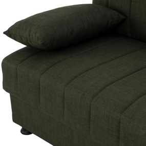 ΚΑΝΑΠΕΣ ΚΡΕΒΑΤΙ ANDRI ΤΡΙΘΕΣΙΟΣ DARK OLIVE  180x72x77 εκ.