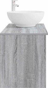 vidaXL Σετ Επίπλων Μπάνιου 2 pcs Γκρι Sonoma Επεξεργασμένο Ξύλο