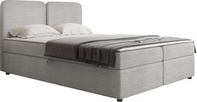 Επενδυμένο κρεβάτι Boho-160 x 200-Γκρι Ανοιχτό