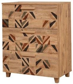 Συρταριέρα Leva Gravis Triangle 80x43x95cm Multi