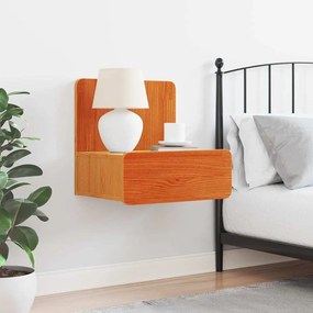 vidaXL Κομοδίνο Καφέ κεριού 44 x 32.5 x 40 εκ. Μασίφ ξύλο πεύκου
