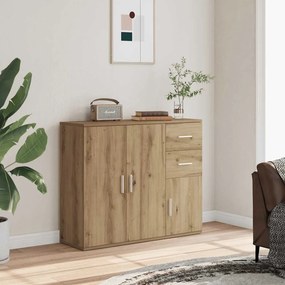 vidaXL Μπουφές από Τεχνητό Δρυς 91x29,5x75 εκ. από Τεχνητό Ξύλο