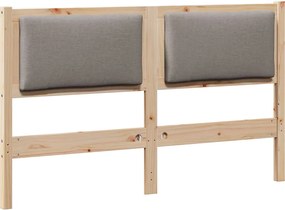 vidaXL Κεφαλάρι Άλλο Καφέ 140 cm Μασίφ ξύλο πεύκου