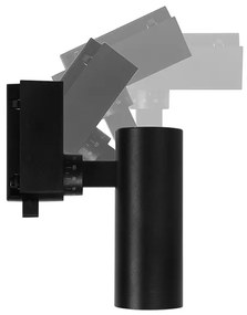 Μονοφασικό Bridgelux COB LED Μάυρο Φωτιστικό Σποτ Ράγας 10W 230V 1200lm 30° Θερμό Λευκό 3000k GloboStar 93093