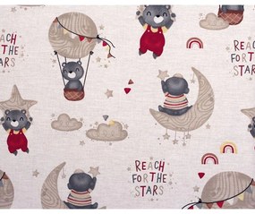 Πάνα Βρεφική Χασέ Reach The Stars 190 Beige DimCol 80x80cm 100% Βαμβάκι