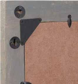 vidaXL Καθρέφτης Μπάνιου Γκρι 70 x 50 x 2,5 εκ.