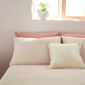 Μαξιλαροθήκη Beehive 571/ 05 Vanilla Gofis Home 50Χ70 100% Cotton