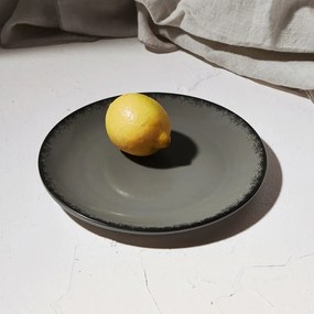 ESTIA ΠΙΑΤΟ ΡΗΧΟ PEARL ΠΟΡΣΕΛΑΝΙΝΟ 21cm GREY