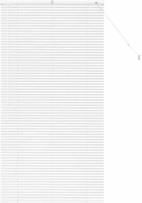vidaXL Βενετσιάνικες Ρόδες Λευκό 175 x 85 εκ Αλουμίνιο