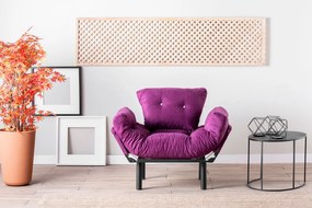 Πολυθρόνα Μοβ NITTA SINGLE 70x95x85