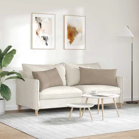 vidaXL Μαξιλάρι Καναπέ 2 pcs Taupe 80 x 40 cm ύφασμα