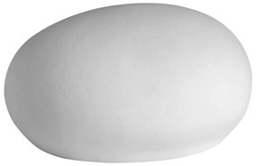 Διακοσμητικό Βότσαλο Με Led LBTRD0014465 20x11,5x9,5cm White Raeder Porcelain