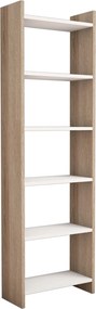 ΒΙΒΛΙΟΘΗΚΗ CLASSIKER HM9226.12 ΜΕΛΑΜΙΝΗΣ SONΟMA-ΛΕΥΚΟ 48,5x22x160Υεκ.