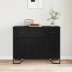 vidaXL Μπουφές Μαύρης Δρυός 97x32.5x74.5 cm Επεξεργασμένο Ξύλο