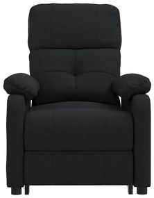 vidaXL Πολυθρόνα Μασάζ Ηλεκτρική Μαύρη Υφασμάτινη