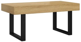vidaXL Τραπεζάκι Σαλονιού Αν. Καφέ/Μαύρο 90x45x40 εκ. από MDF/Σίδερο
