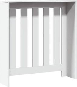 vidaXL Κάλυμμα Καλοριφέρ Λευκό 78x20x82 εκ. από Επεξεργασμένο Ξύλο