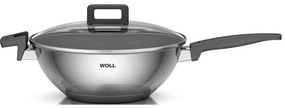 Τηγάνι - Wok Αντικολλητικό Με Καπάκι Concept 1030NC 30cm Inox Woll 30cm Stainless Steel