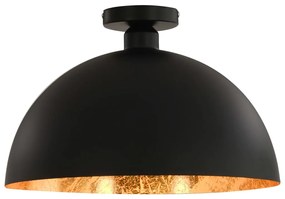 vidaXL Φωτιστικά Οροφής Ημισφαιρικά 2 τεμ. Μαύρο / Χρυσό Ε27