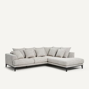 Γωνιακός καναπές με ψαθωτό μοτίβο, Armento