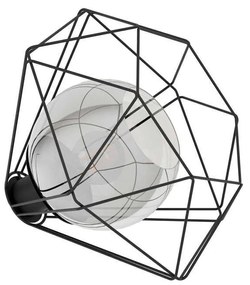Φωτιστικό Επιτραπέζιο 'Vernham' 43484 Black-Clear Eglo Μέταλλο,Γυαλί