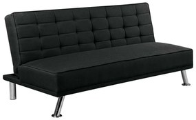 Καναπές Κρεβάτι EUROPA Ύφ.Μαύρο 176x82x80cm Bed:176x102x40cm