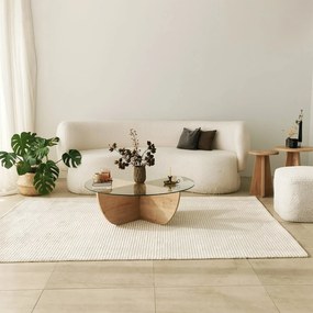 Τραπεζάκι Σαλονιού Sapphire Δρυς FLIDOL 90x90x30