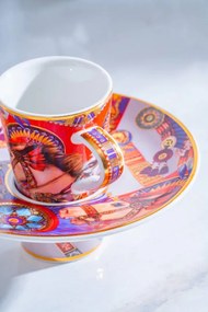 Stewehome Σετ πορσελάνιων φλιτζανιών καφέ για 6 άτομα Πολύχρωμο