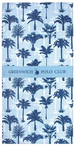 Πετσέτα Θάλασσας 80x170 Greenwich Polo Club 3711 Μπλε-Γαλάζιο-Εκρού