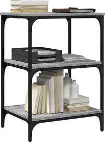 vidaXL Βάση Εκτυπωτή 3 Επιπέδων Γκρι Sonoma 50x41x75 εκ Επεξ. Ξύλο