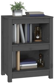 vidaXL Βιβλιοθήκη Γκρι 50x35x68 εκ. από Μασίφ Ξύλο Πεύκου