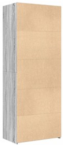 vidaXL Ντουλάπι Γκρι Sonoma 70x42,5x185 εκ. από Επεξεργασμένο Ξύλο