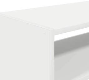vidaXL Ράφι παπουτσιών στοιβαζόμενο λευκό 60x30x30,5 cm