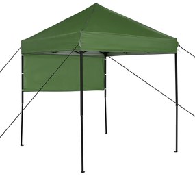 vidaXL Σκηνή Canopy Pop-up Πράσινο 200 x 200 cm ύφασμα